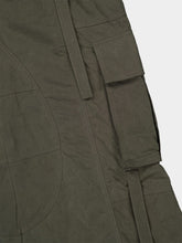 Dolce & Gabbana Green Waxed Faille Cargo Trousers