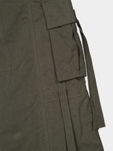 Dolce & Gabbana Green Waxed Faille Cargo Trousers