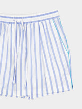 Dolce & Gabbana Blue Striped Cotton Shorts