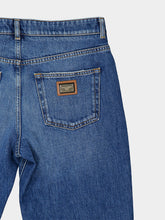 Dolce & Gabbana Blue Wide-Leg Mid-Rise Denim Jeans