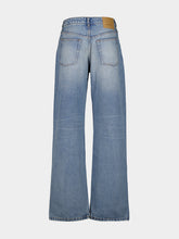 Ami Paris Used Blue Large-Fit Cotton Jeans