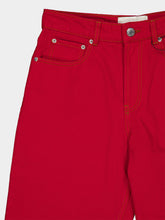 Ami Paris Ruby Red Large-Fit Cotton Jeans