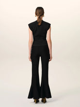 Ami Paris Black Godet Short Trousers