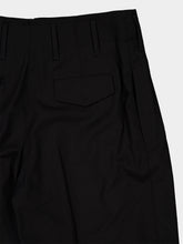 Ami Paris Black Wool Tailored Trousers