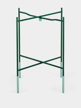 La DoubleJ Green Metal Foldable Tray Stand