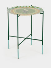 La DoubleJ Green Metal Foldable Tray Stand