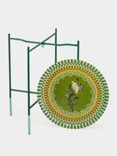 La DoubleJ Green Metal Foldable Tray Stand