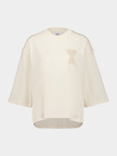 Ami Paris Beige Organic Cotton T-Shirt
