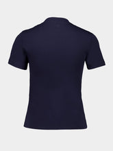 Ami Paris Navy Organic Cotton T-Shirt