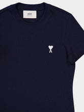 Ami Paris Navy Organic Cotton T-Shirt