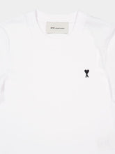 Ami Paris White Cropped Ami De Coeur T-Shirt