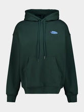 Marni Dragon Green Cotton Hooded Sweatshirt