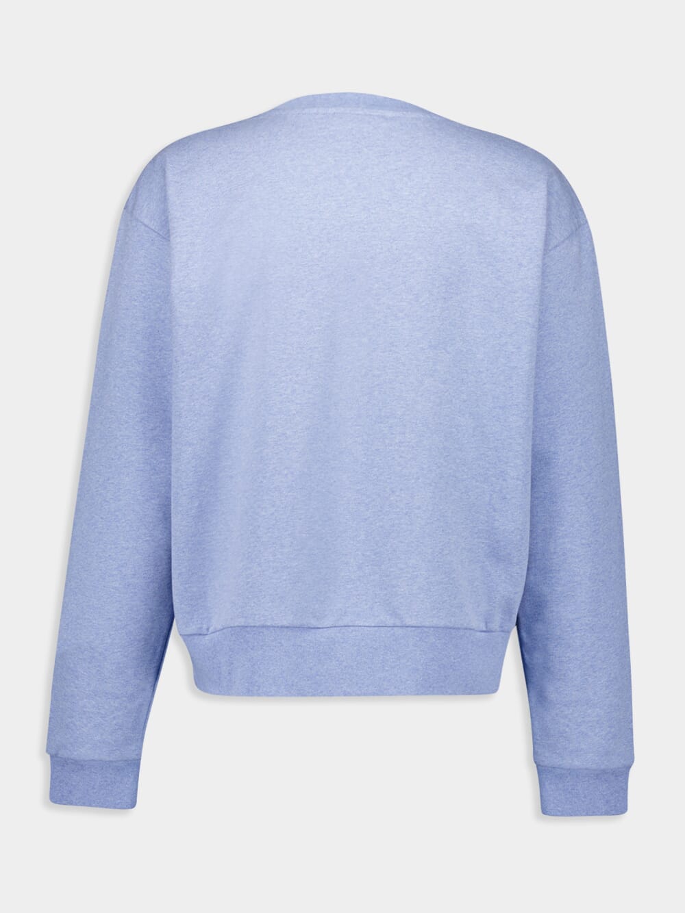 Light Blue Logo Printed Crewneck Sweatshirt