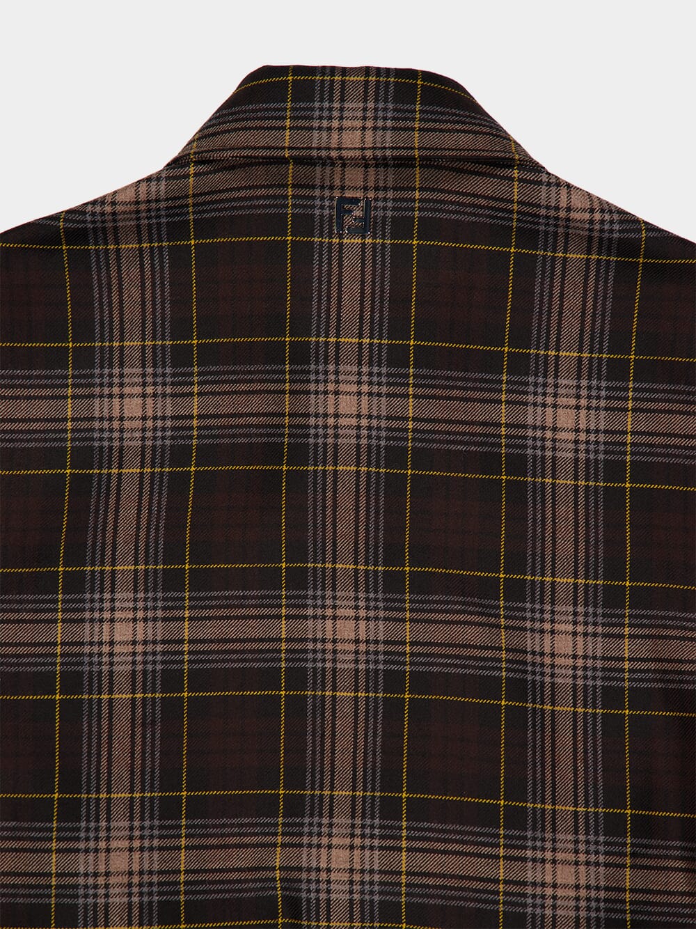 Brown Tartan Wool Jacket