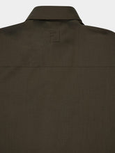 Fendi Oversized Green Wool Blouson