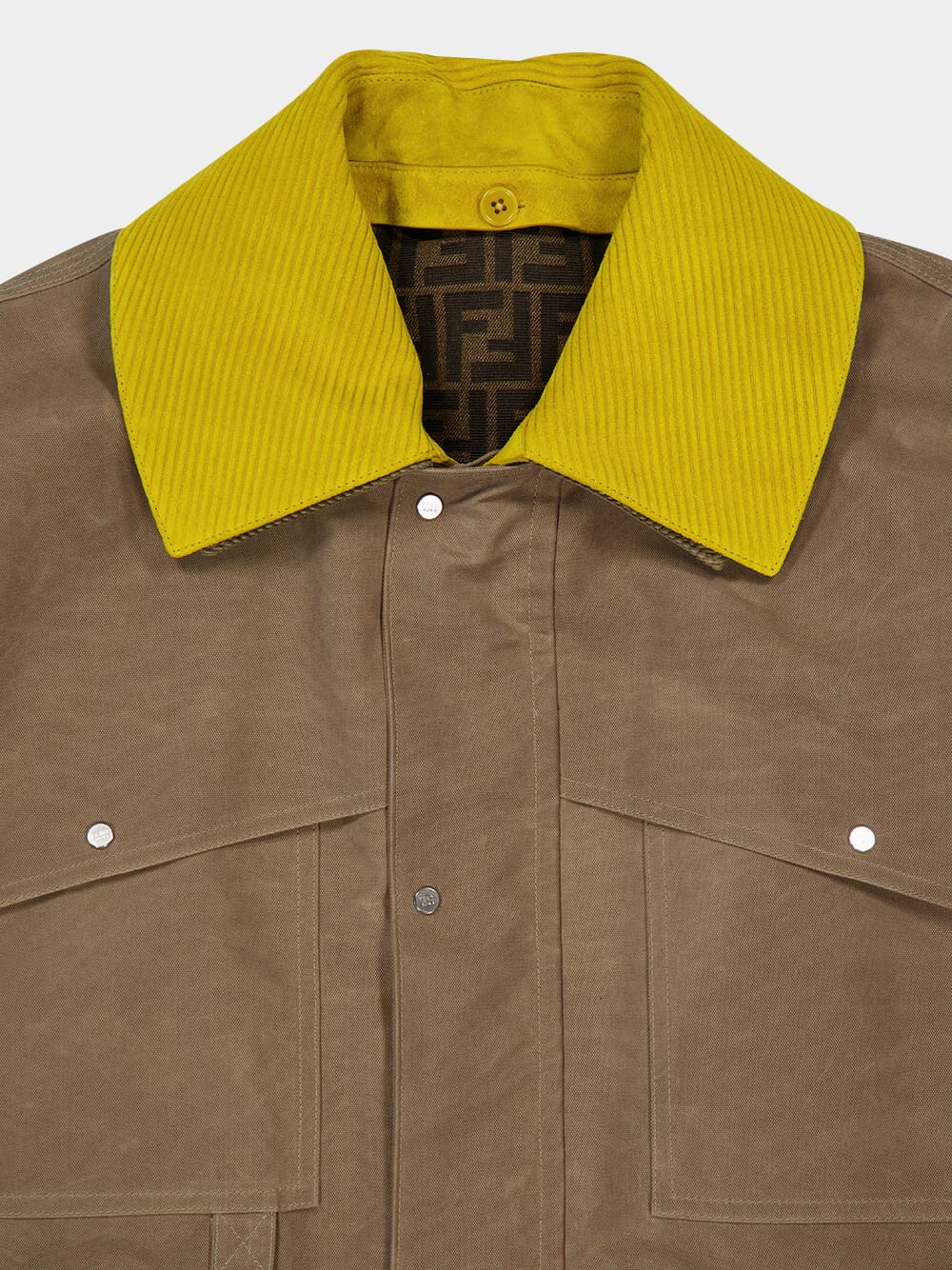 Beige Waxed Cotton Blouson