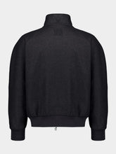 Fendi Grey Cashmere Bomber Jacket