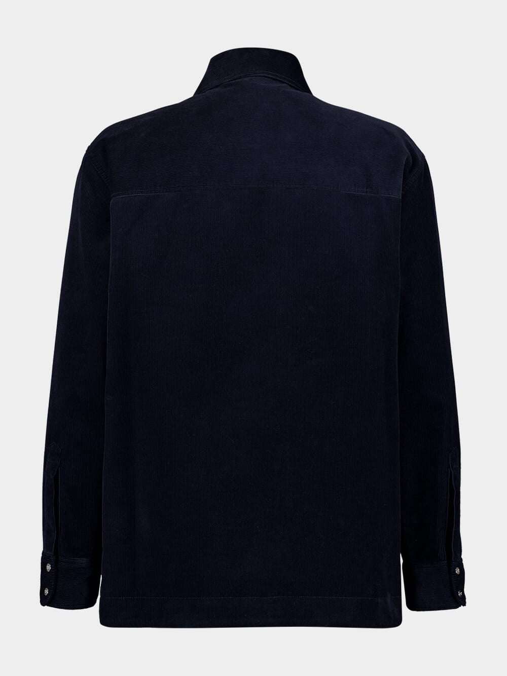 Navy Blue Corduroy Blouson