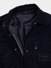 Fendi Navy Blue Corduroy Blouson