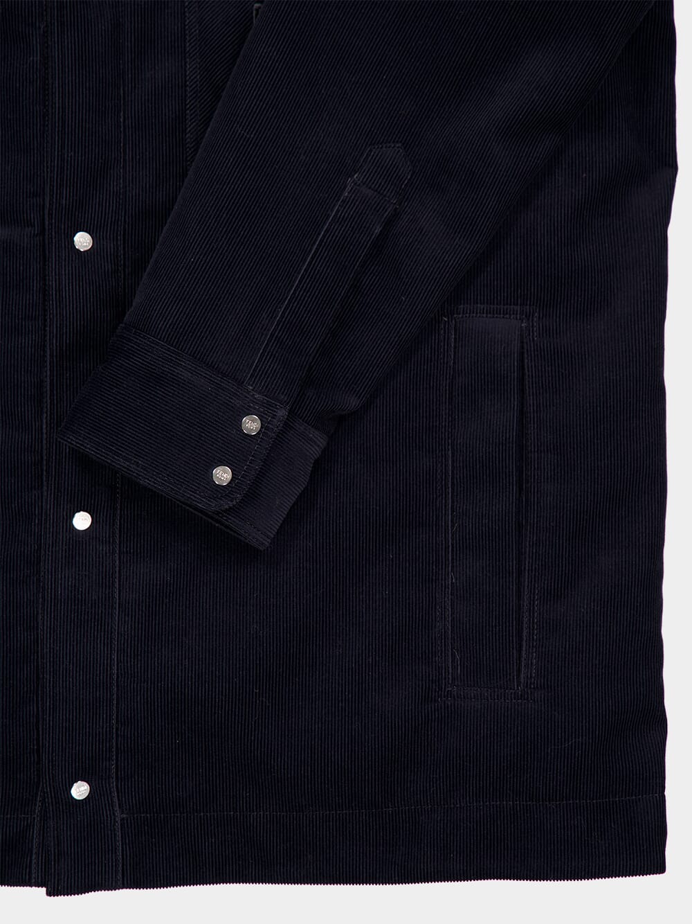 Navy Blue Corduroy Blouson