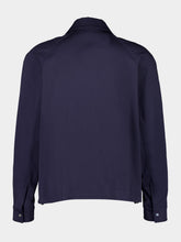 Fendi Dark Blue Gabardine Zip Blouson