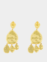 Aurélie Bidermann Pebble Gold Mirror Drop Earrings