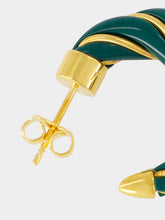 Aurélie Bidermann Emerald Green Diana Hoop Earrings