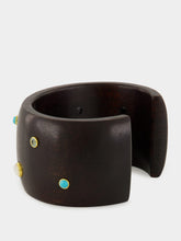Lizzie Fortunato Cara Cuff in Dotted Acacia Wood
