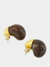 Lizzie Fortunato Toro Earrings in Acacia Wood