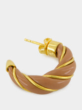 Aurélie Bidermann Cappuccino Twisted Diana Earrings