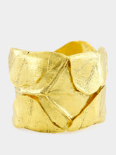 Aurélie Bidermann Gold Ledena Fig Leaf Cuff