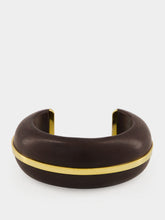 Lizzie Fortunato Halo Acacia Wood and Gold Cuff Bracelet