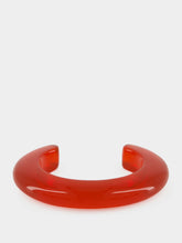Lizzie Fortunato Cherry Red Ridge Resin M/L Cuff Bracelet