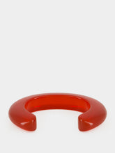 Lizzie Fortunato Cherry Red Ridge Resin M/L Cuff Bracelet