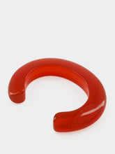 Lizzie Fortunato Cherry Red Ridge Resin M/L Cuff Bracelet