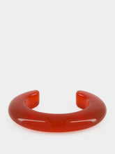 Lizzie Fortunato Cherry Red Ridge Resin XS/S Cuff Bracelet