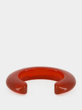 Lizzie Fortunato Cherry Red Ridge Resin XS/S Cuff Bracelet