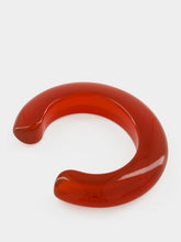 Lizzie Fortunato Cherry Red Ridge Resin XS/S Cuff Bracelet