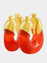 Lizzie Fortunato Cherry Red Organic Hoop Earrings
