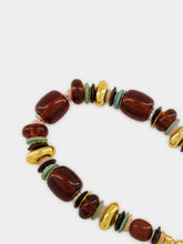 Lizzie Fortunato Carmine Beaded Gold-Plated Brass Necklace