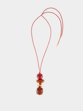 Lizzie Fortunato Bordeaux Museo Cord II Pendant Necklace
