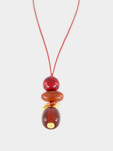 Lizzie Fortunato Bordeaux Museo Cord II Pendant Necklace