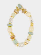 Lizzie Fortunato Monument Sea Glass Beaded Collar Necklace