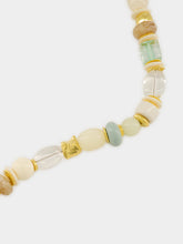 Lizzie Fortunato Monument Sea Glass Beaded Collar Necklace