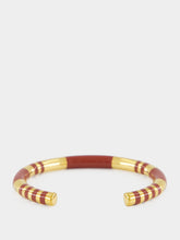 Aurélie Bidermann Brown Positano Gold Bangle
