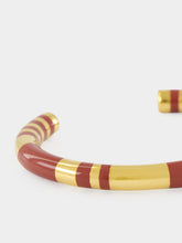 Aurélie Bidermann Brown Positano Gold Bangle