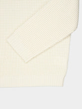 Commas Off-White Wool Cashmere Collared Sweater