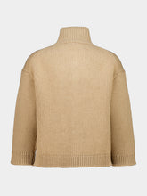 Commas Camel Fisherman Rib Wool Cardigan