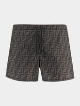 Fendi Black FF Monogram Swim Shorts
