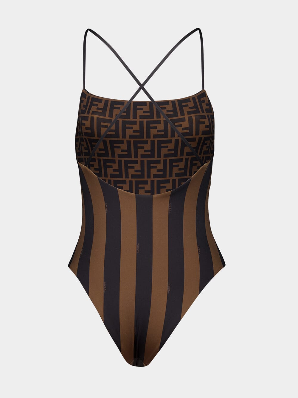 Brown Lycra® Reversible Swimsuit